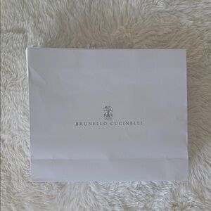 Brunello Cucinelli Elegant White Shopping Bag